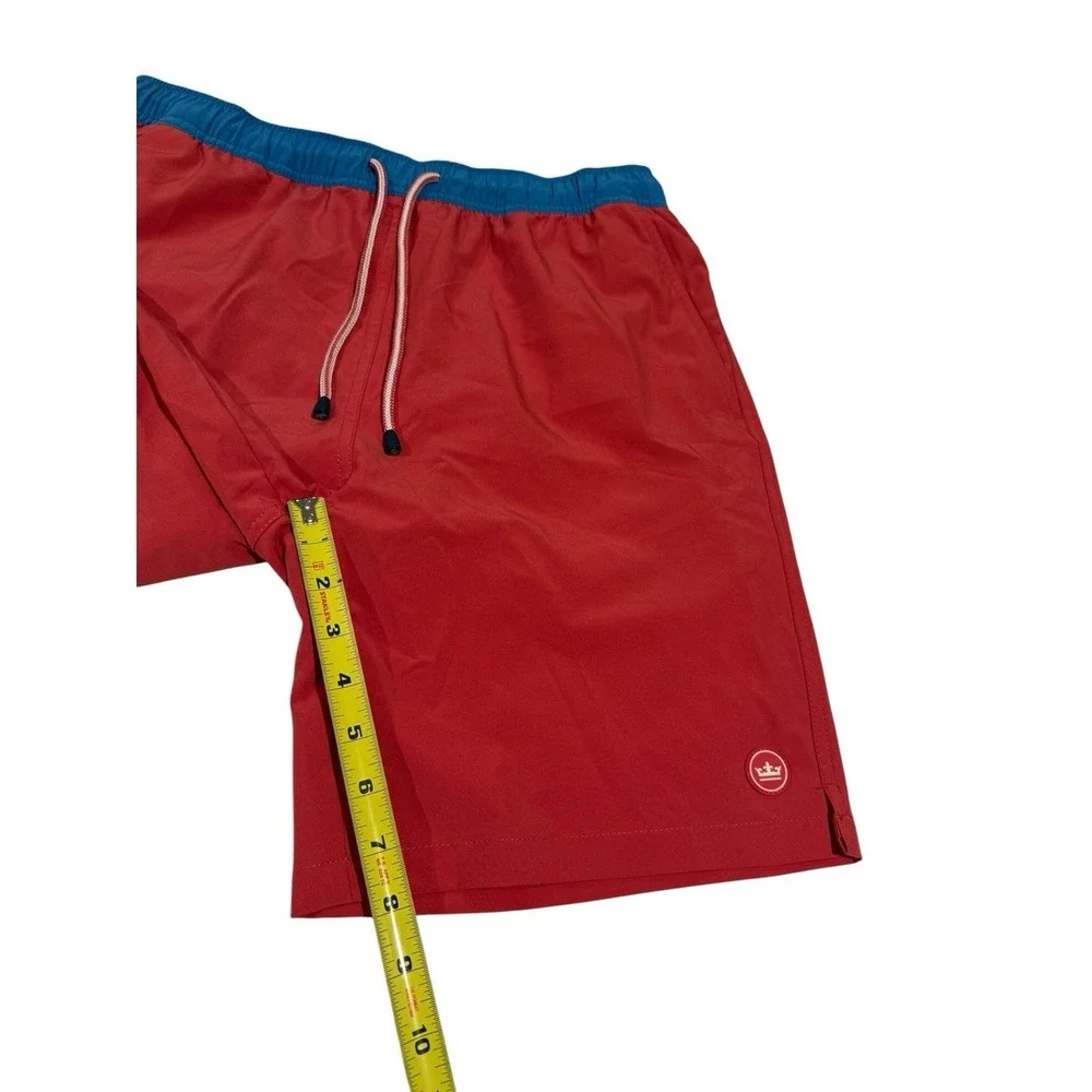 Peter Millar Swim Shorts Trunks Orange Salmon Seaside Lined Swimwear Men's Sz M